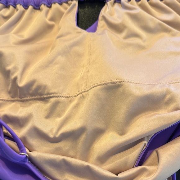 Shade & Shore Purple Cutout One Piece Swimsuit - Picture 10 of 11